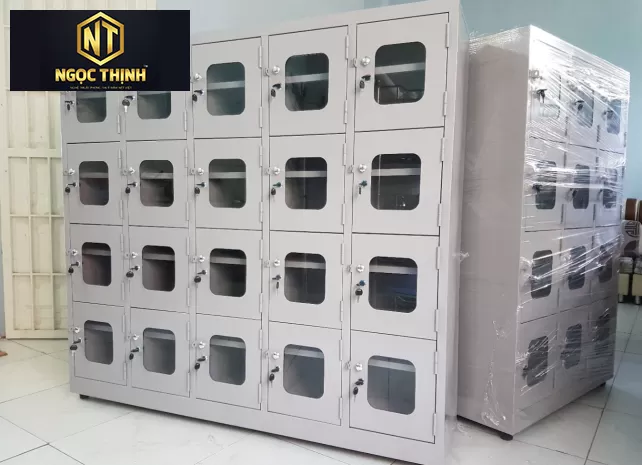 Tủ sắt sơn tĩnh điện màu ghi 20 khoang 20C5KG-CK Tủ sắt sơn tĩnh điện màu ghi 20 khoang 20C5KG-CK